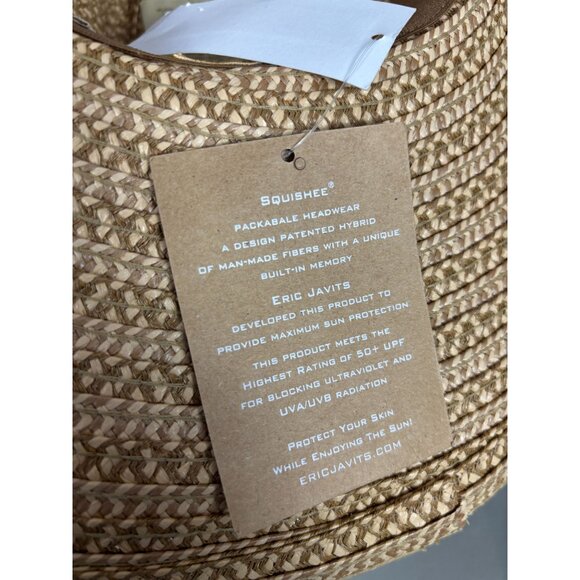 Eric Javits Women's Peanut Color Squishee Fedora Hat UPF50+ One Size NWT's - Picture 6 of 8